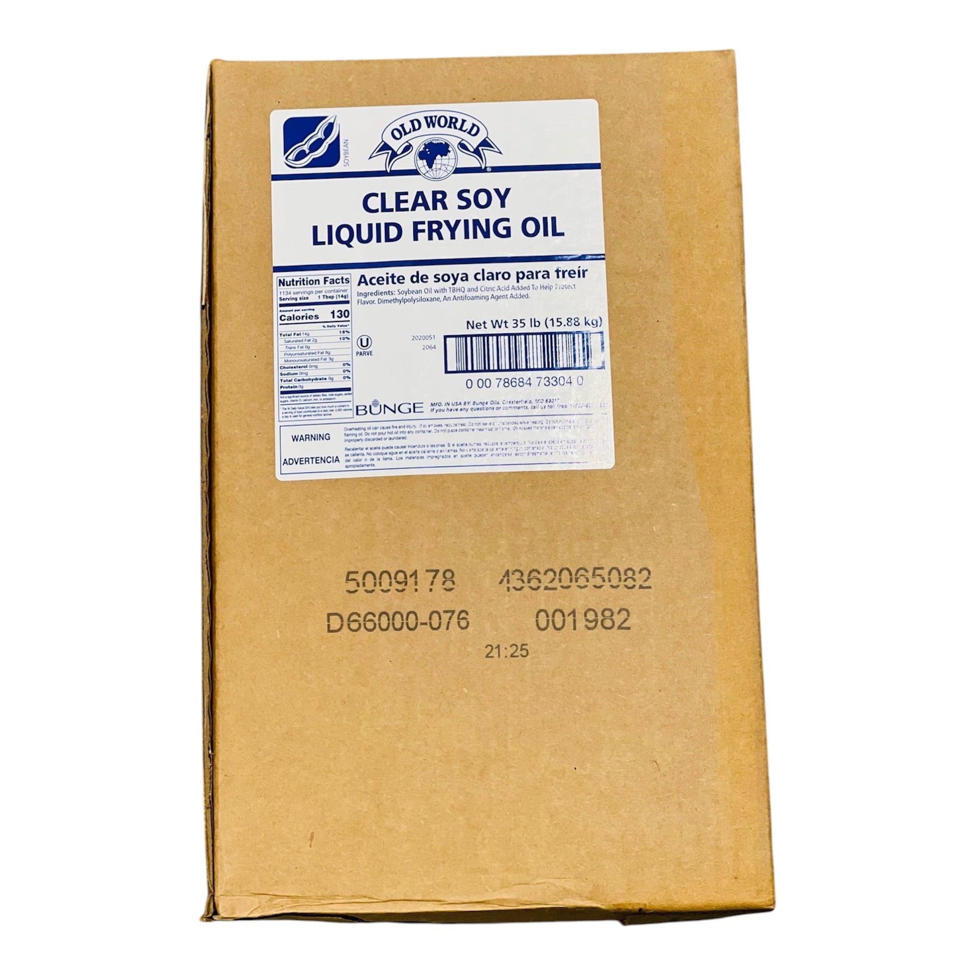 Old World Clear Soy Liquid Frying Oil 35 lb