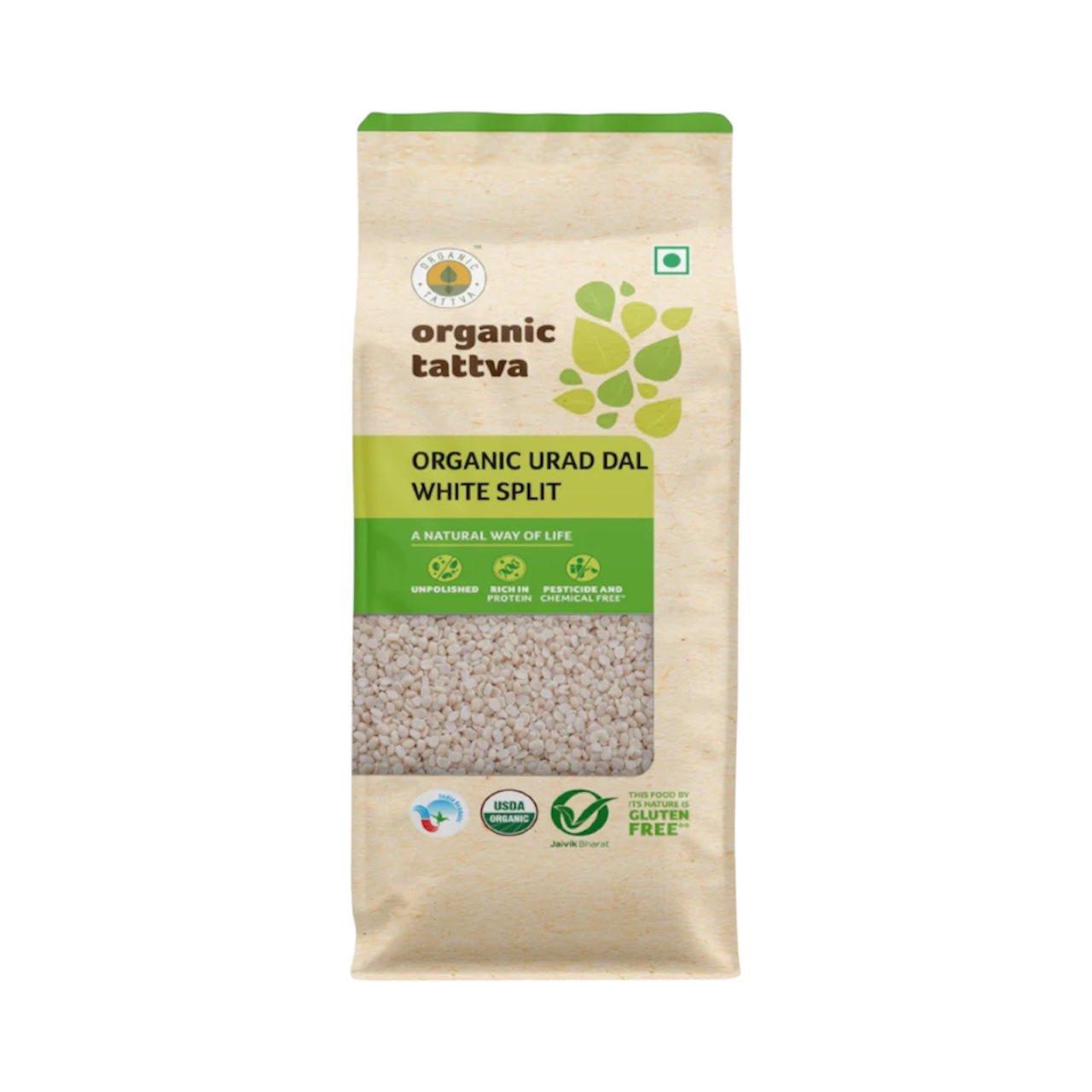 Organic Tattva Urad Dal white Split 4 LB