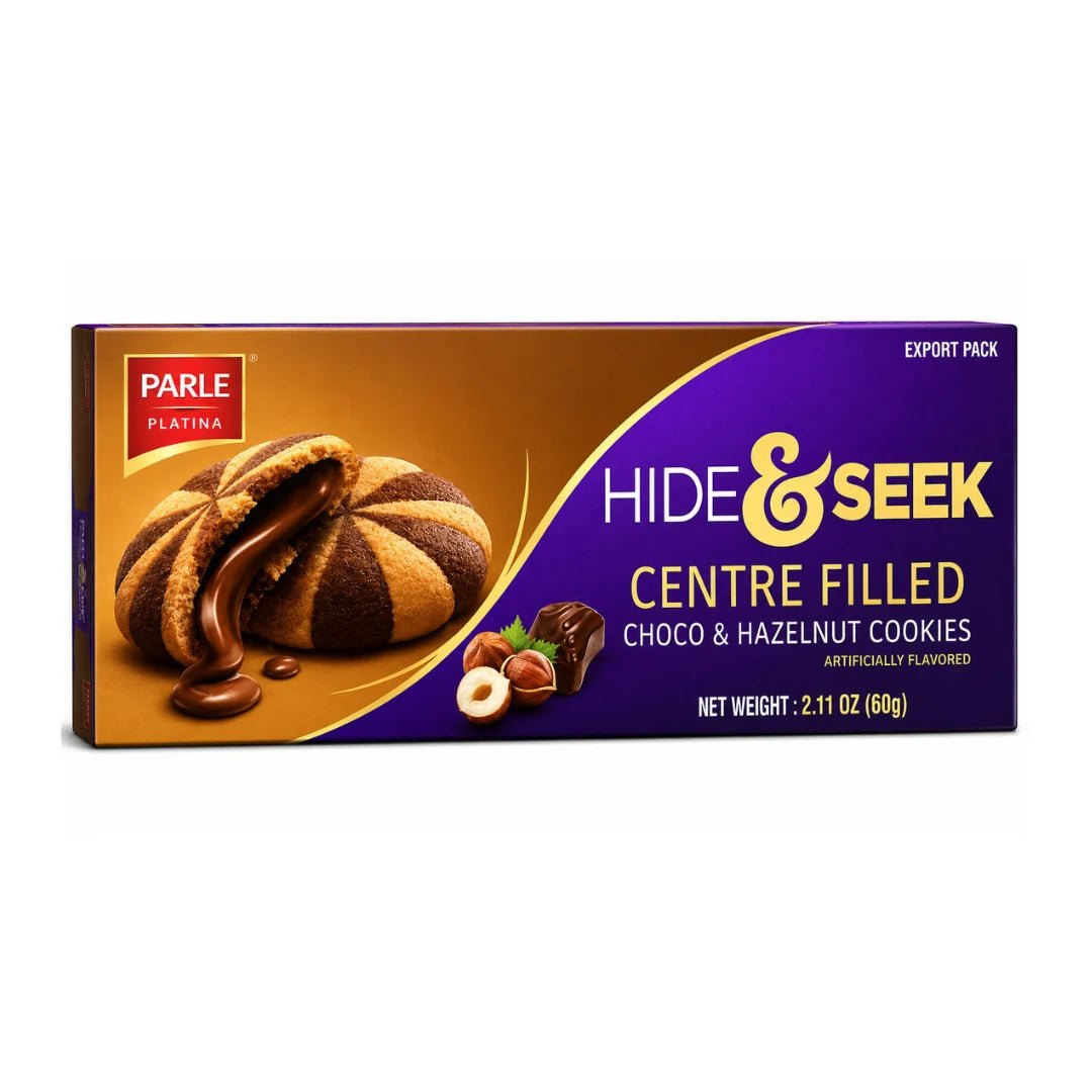 Parle Hide & Seek Centre Filled Hazelnut Choco Cookies 60 GM