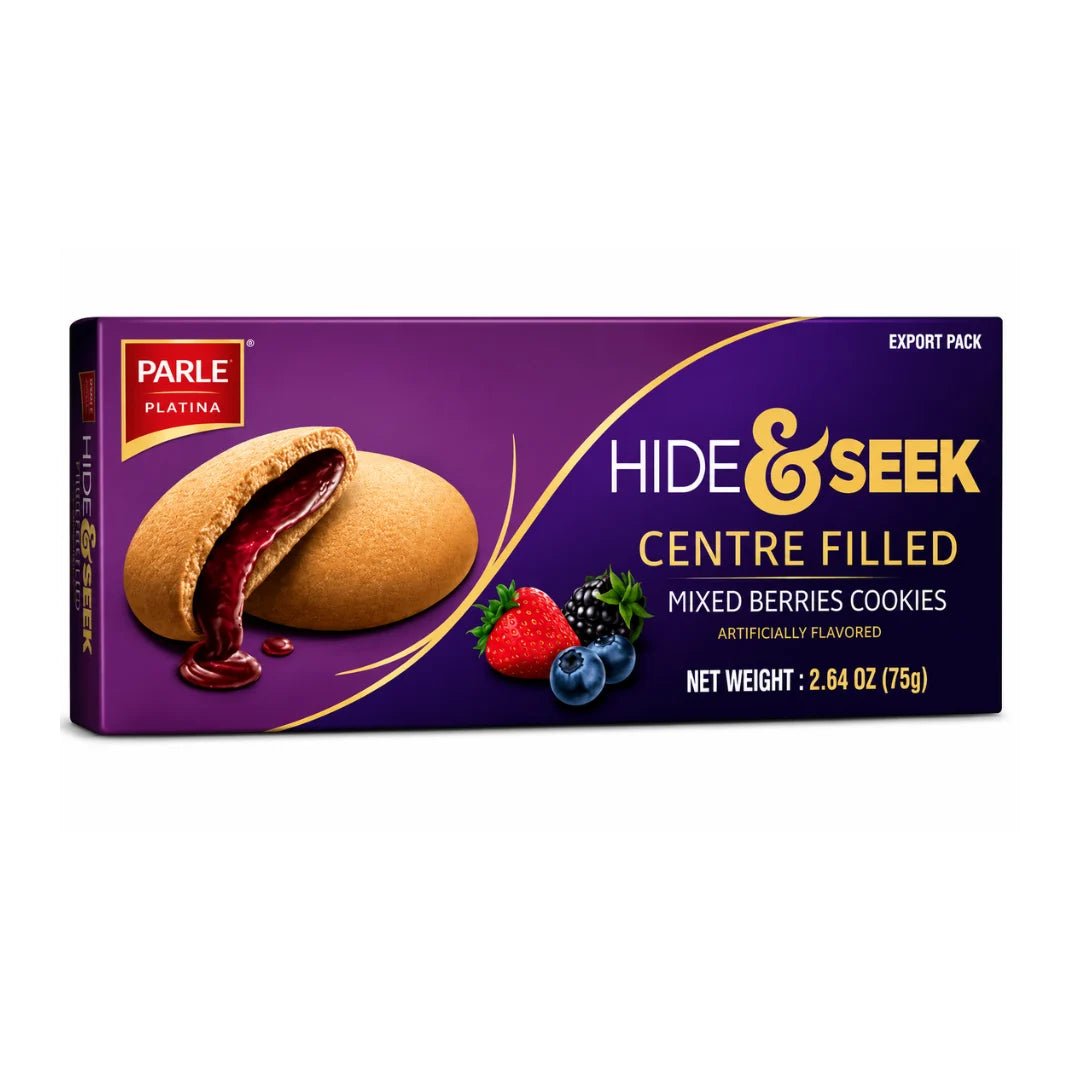 Parle Hide & Seek Centre Filled Mixed Berries Flavoured Cookies 75 GM