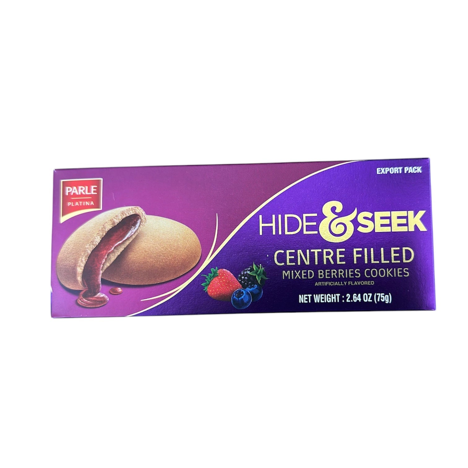 Parle Hide & Seek Centre Filled Mixed Berries Flavoured Cookies 75 GM