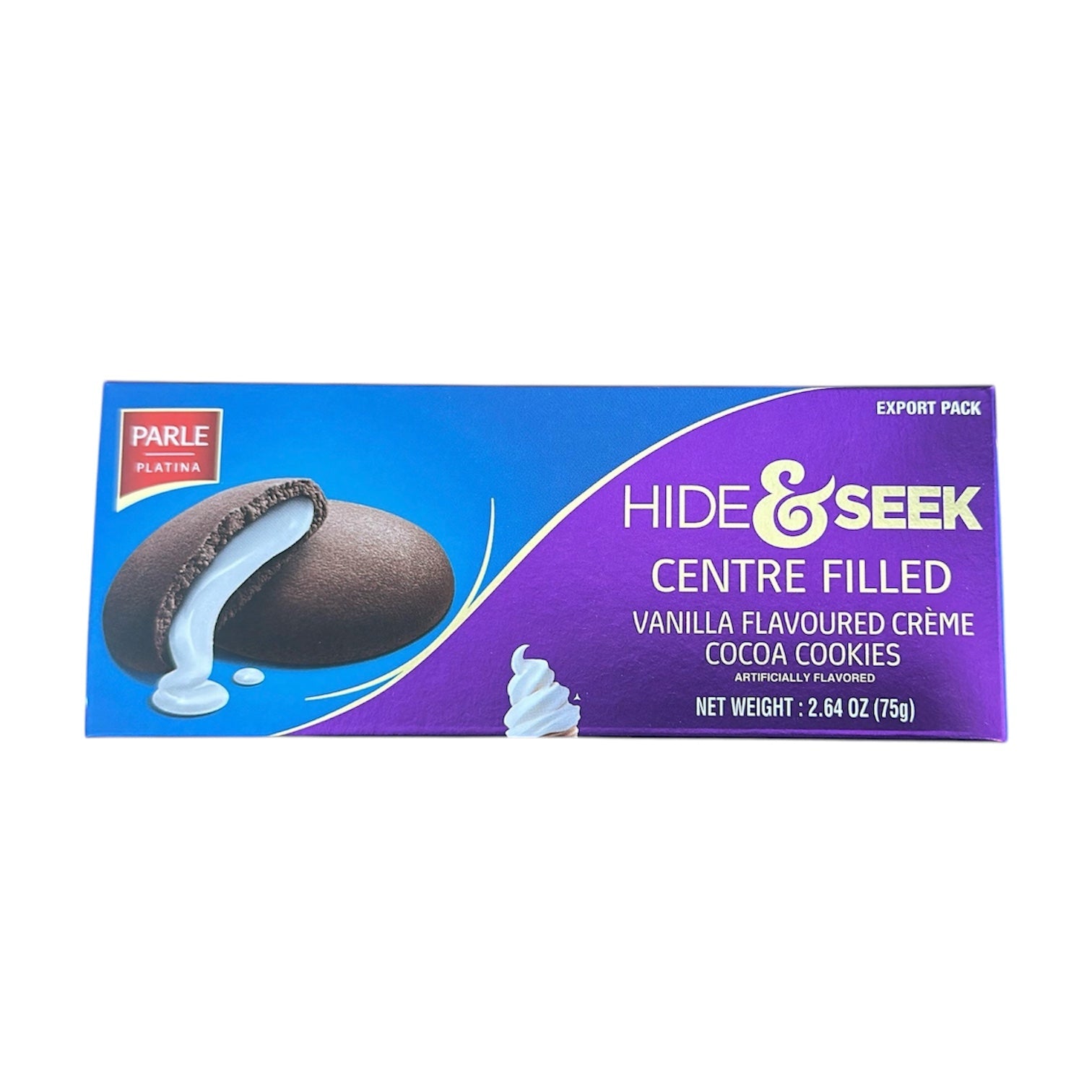 Parle Hide & Seek Centre Filled Venilla Cookies 75 GM