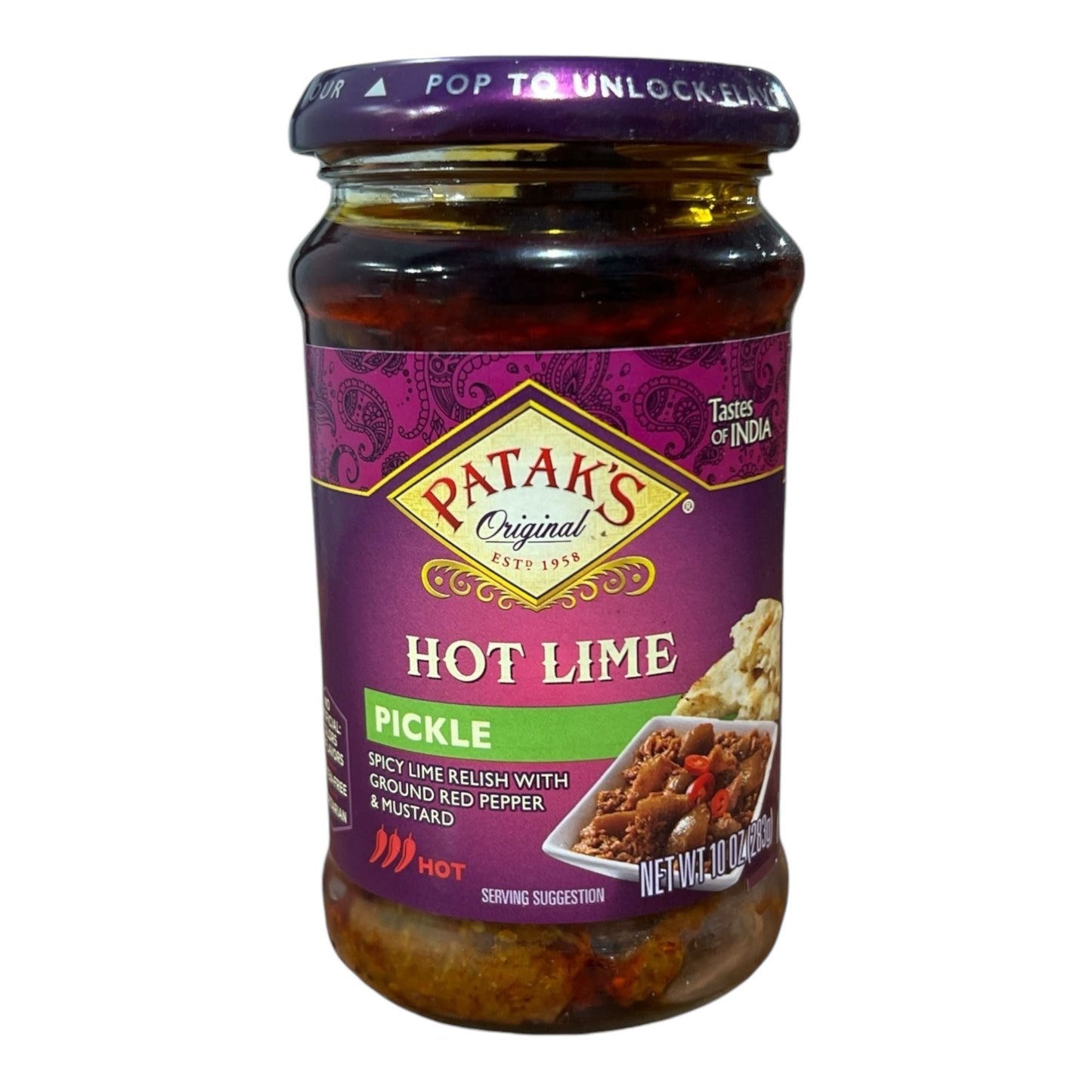 Patak's Lime Pickle Extra Hot 9 Oz