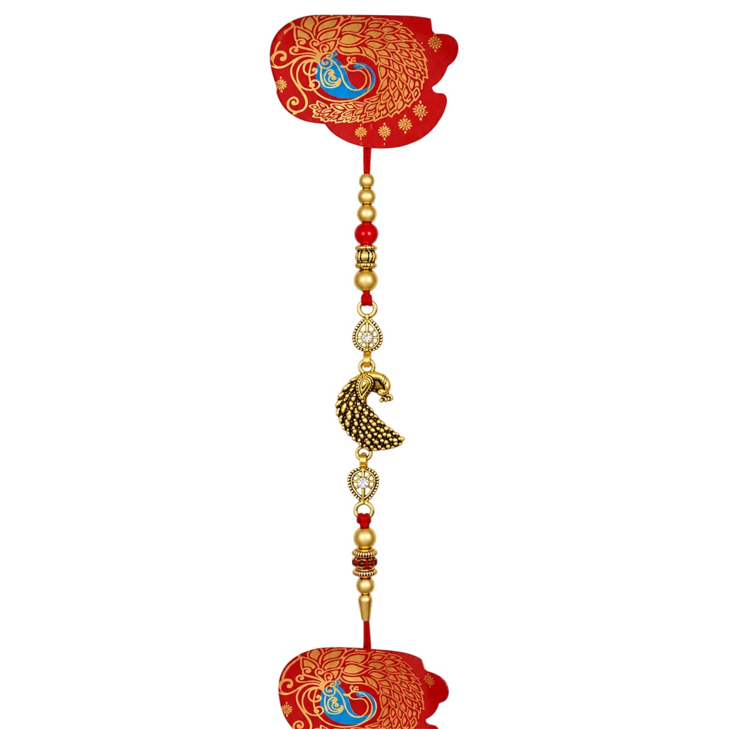 Peacock Charm Rakhi 1 Pc