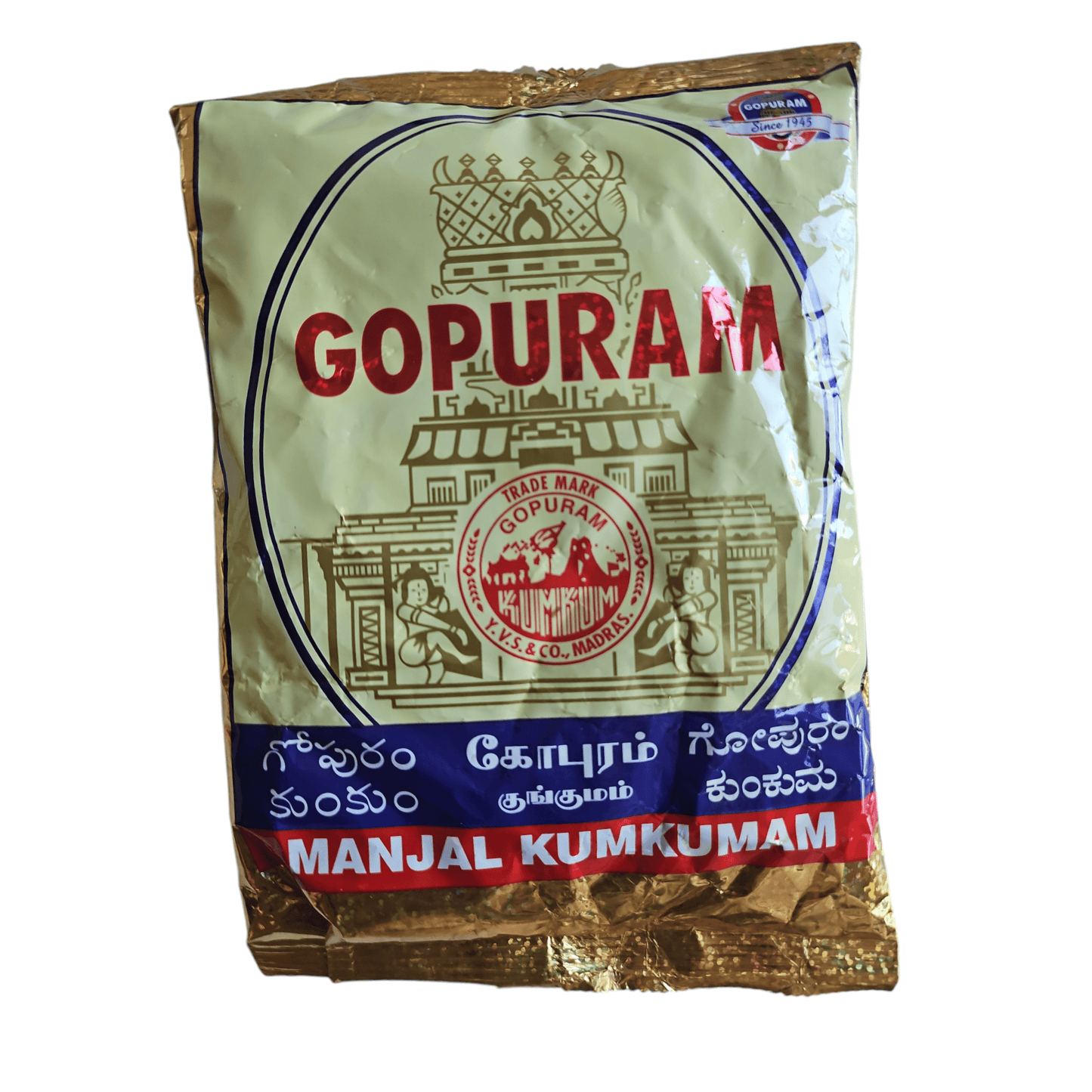 KumKum Gopuram Manjal red no-1 200 GM