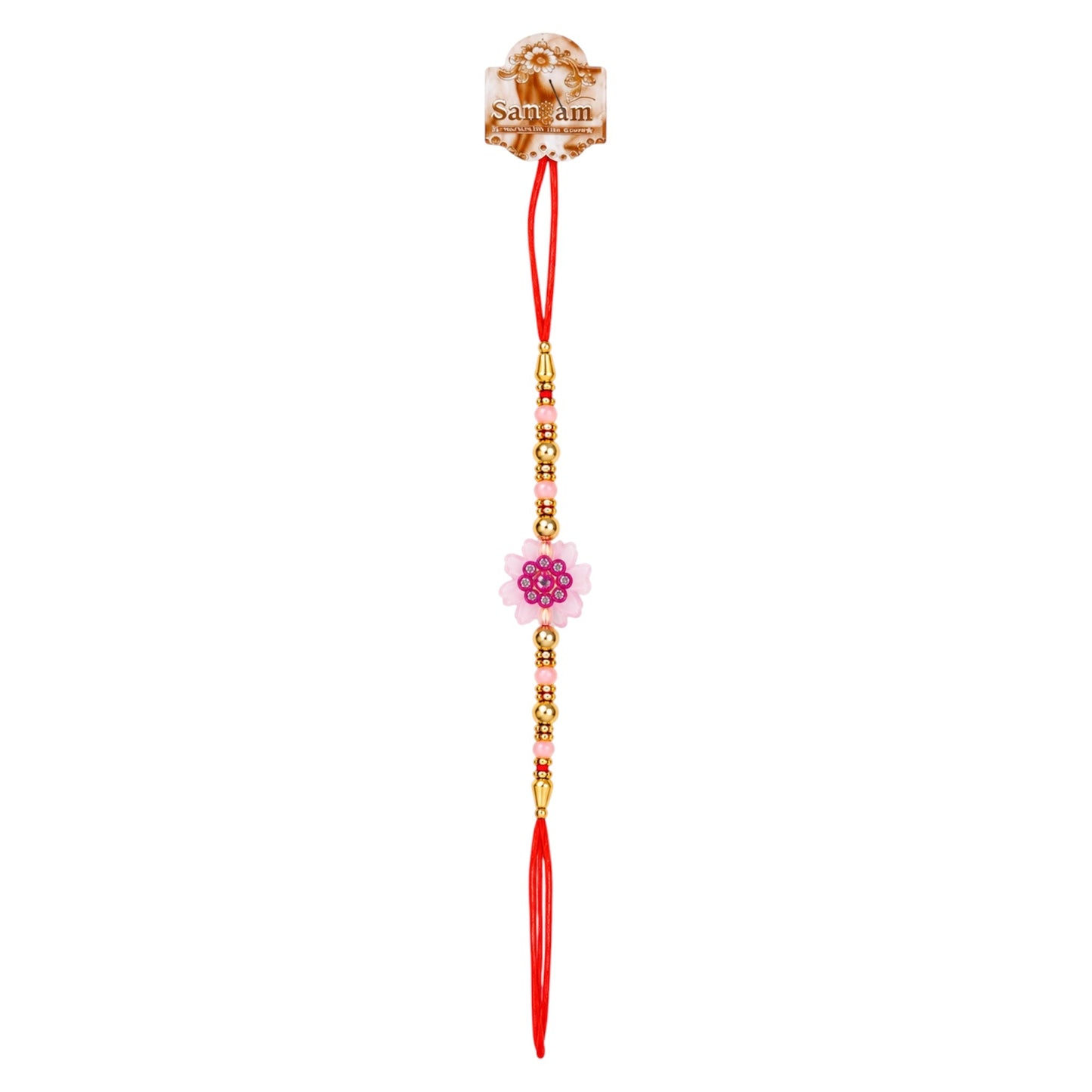 Pink Blossom Designer Rakhi 1 Pc