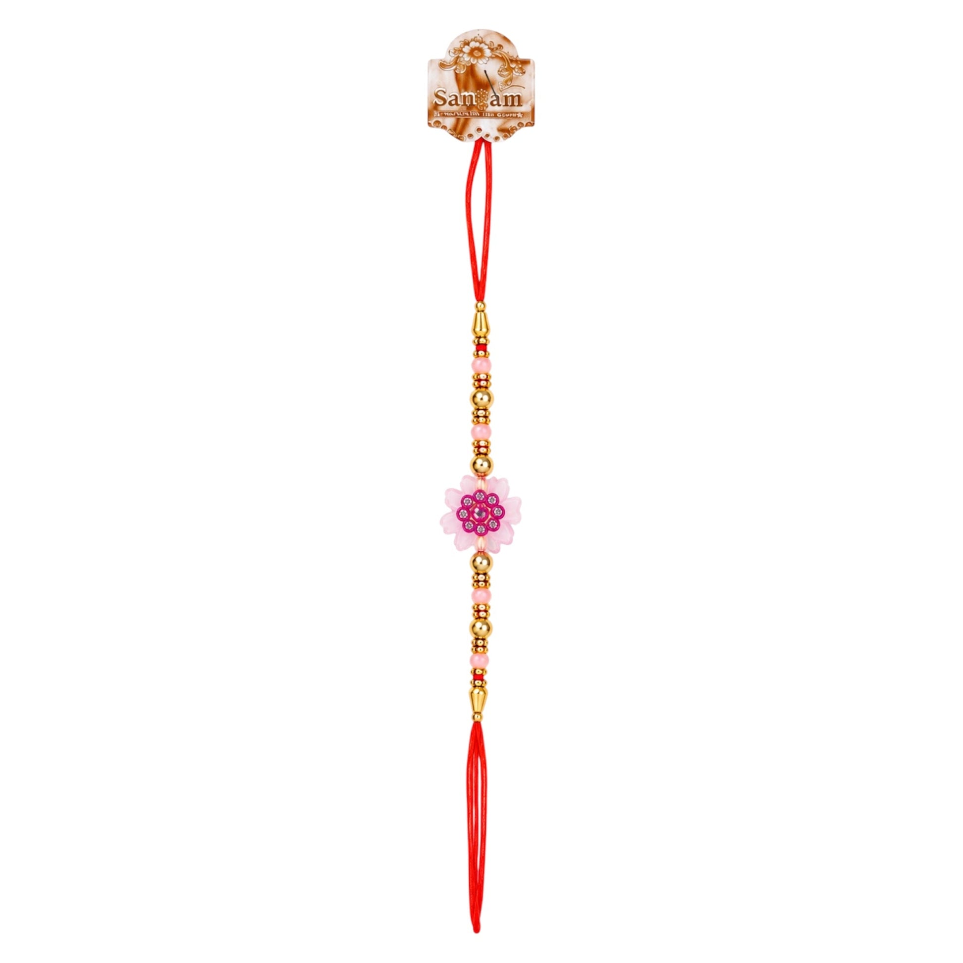 Pink Blossom Designer Rakhi 1 Pc