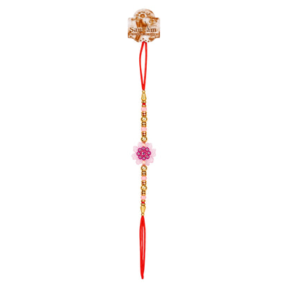 Pink Blossom Designer Rakhi 1 Pc