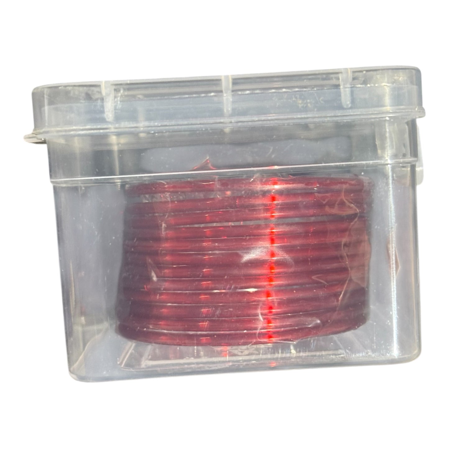 Plain Dark Red Glass Bangles 24" 12 pcs