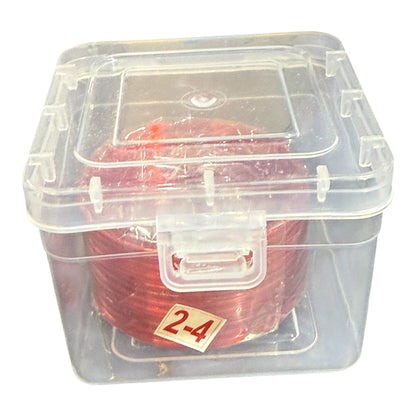 Plain Dark Red Glass Bangles 24" 12 pcs