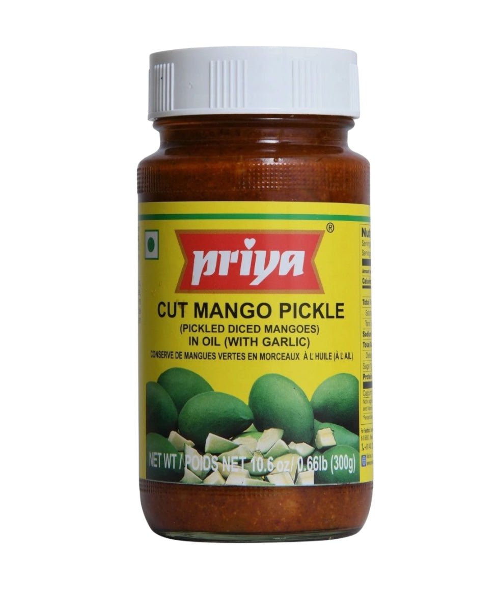 Priya Cut Mango Pickle (With Garlic) 300 Gm