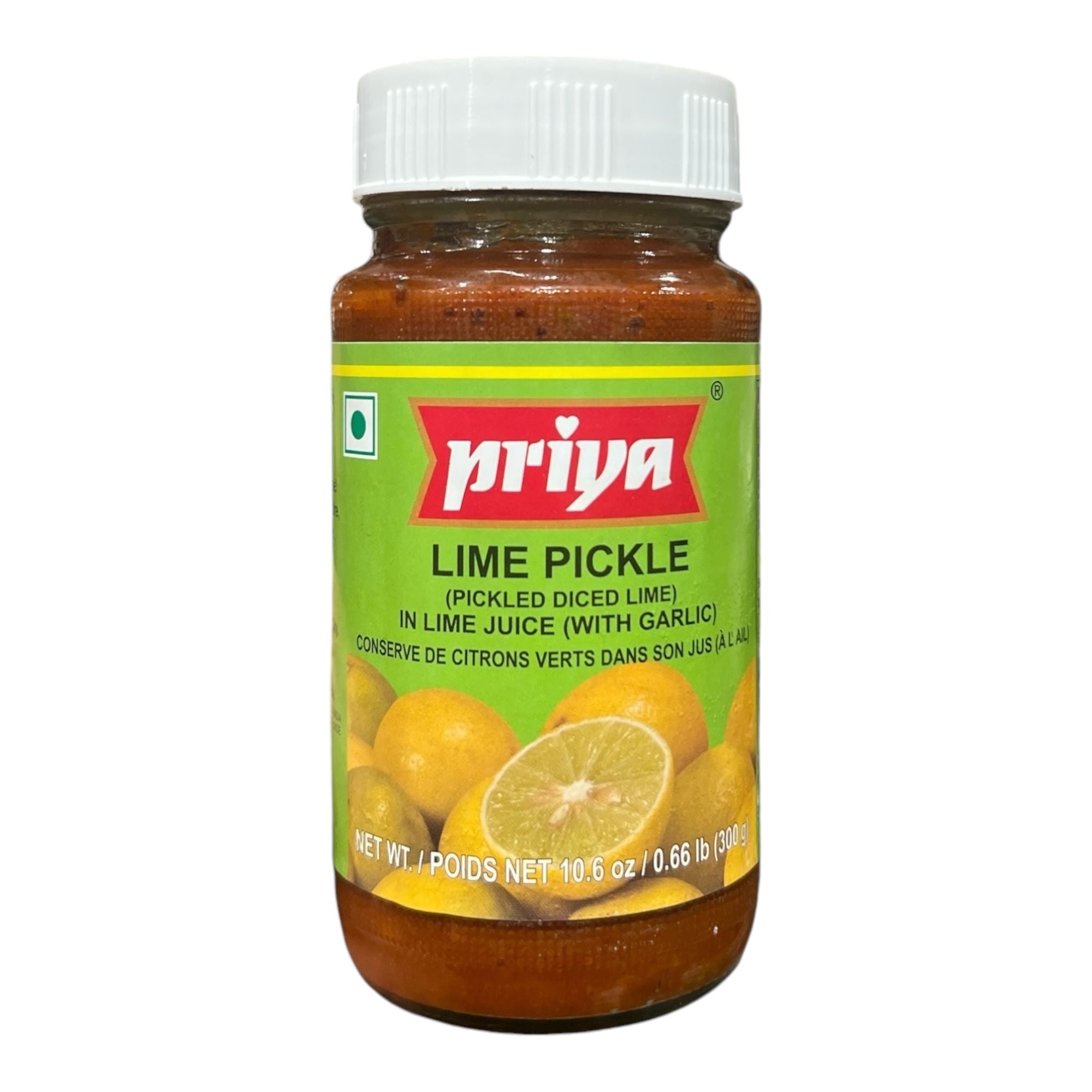 Priya Lime Pickle (With Garlic) 300 Gm