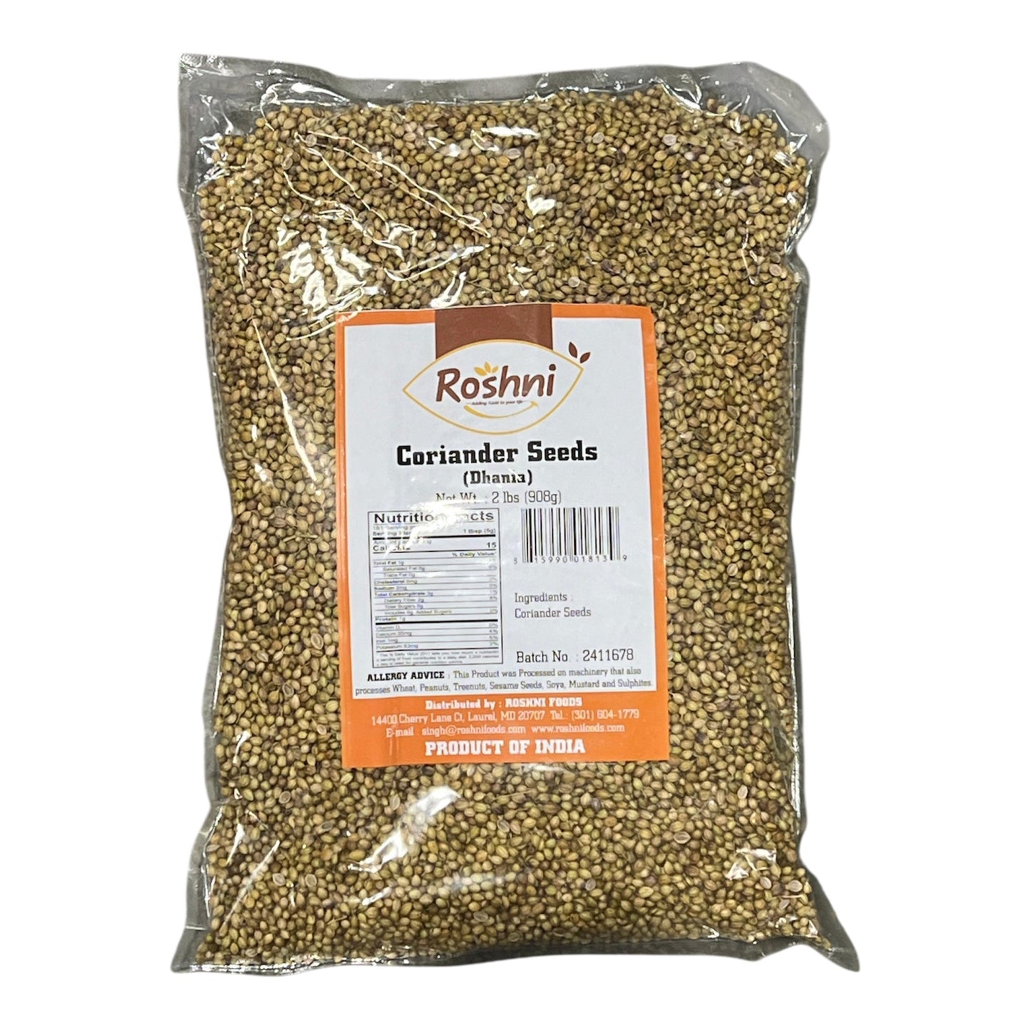 Roshni Coriander Seeds 2 LB