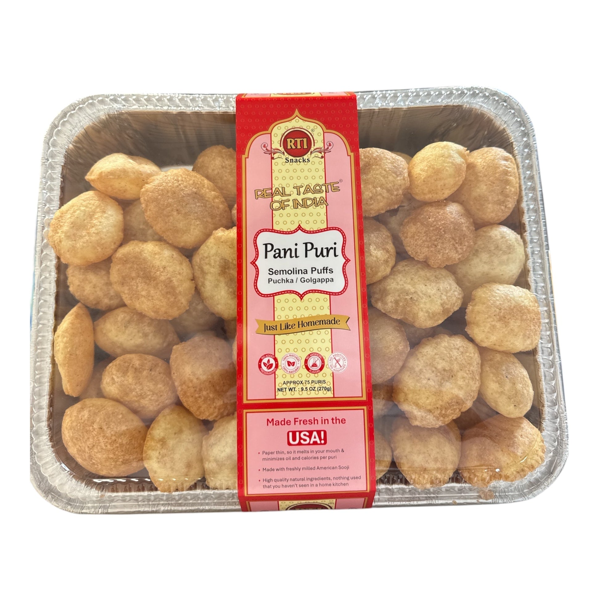 RTI Pani Puri Tray 75 ct