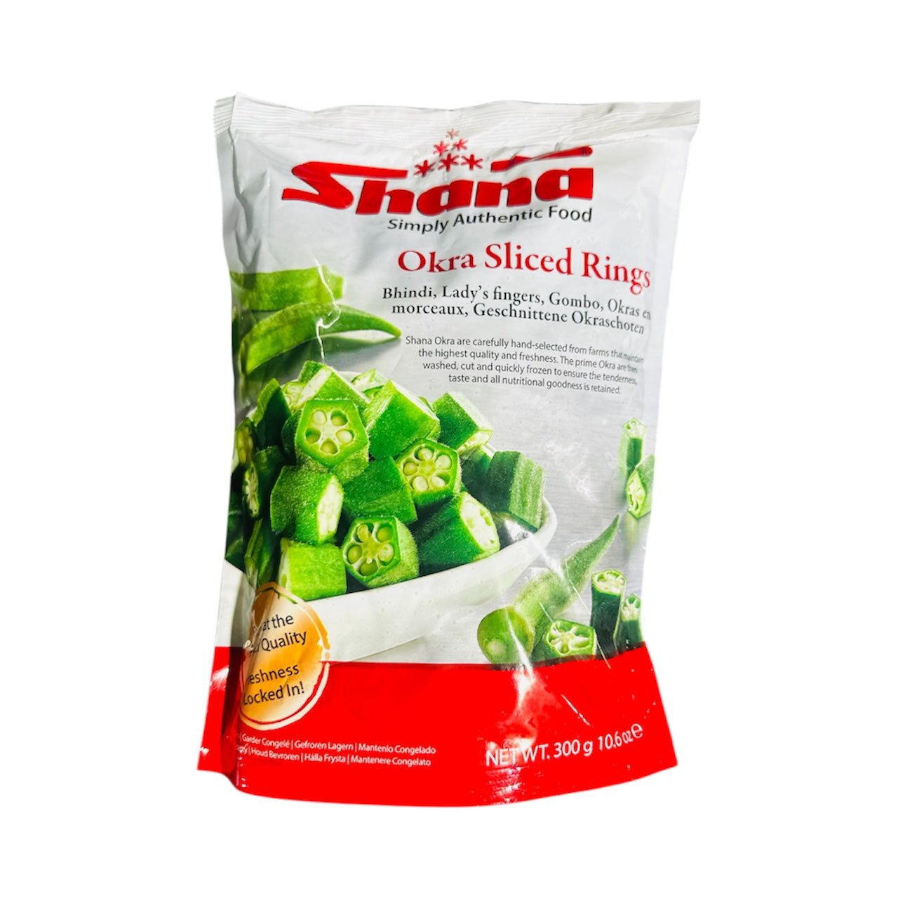 Shana Okra Sliced Rings 300 Gm