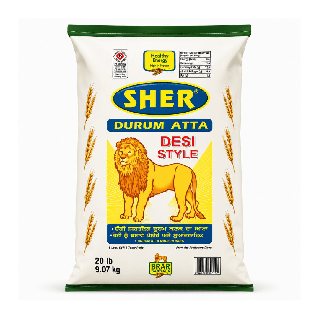 Sher Desi Style Atta 20 Lb