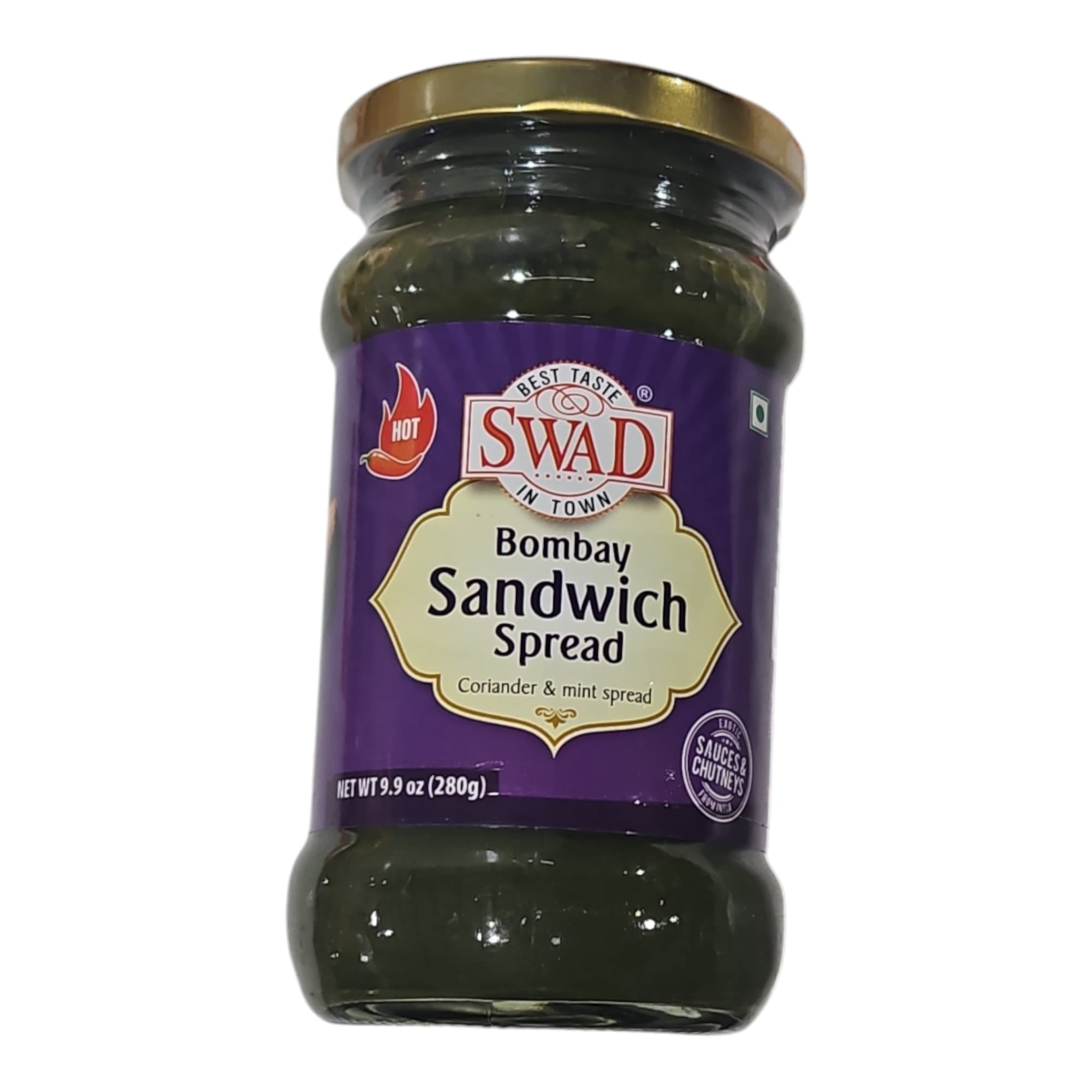 Swad Bombay Sandwich Spread Hot 280 Gm