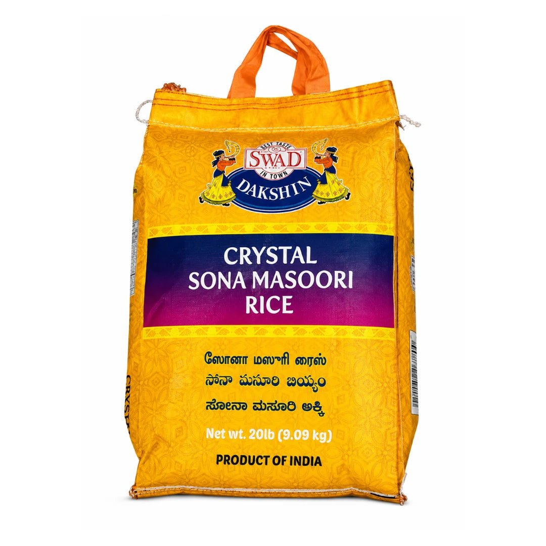 Swad Crystal Sona Masoori Rice 20 Lb