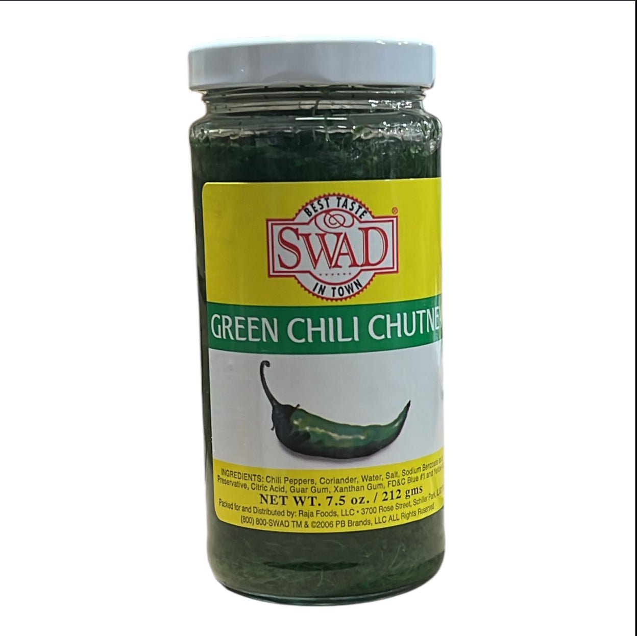 Swad Green Chilli Chutney 7.5 Oz
