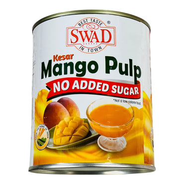 swad Kesar Mango Pulp each, case of 6 tins