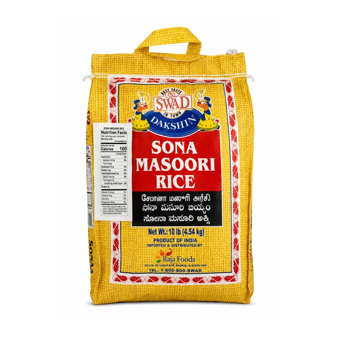 Swad Sona Masoori Rice 10 Lb