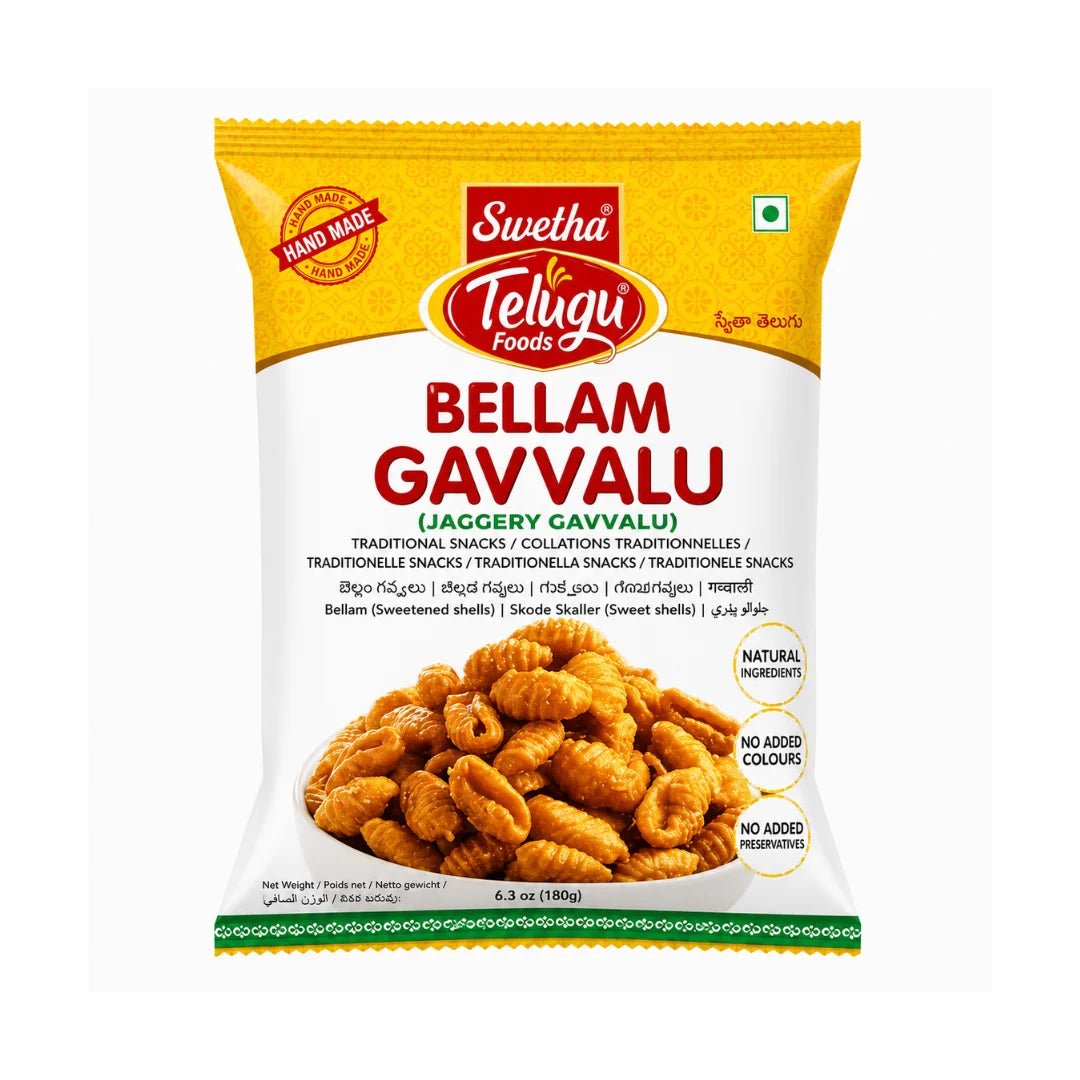 Telugu Foods Bellam Gavvalu 170 GM