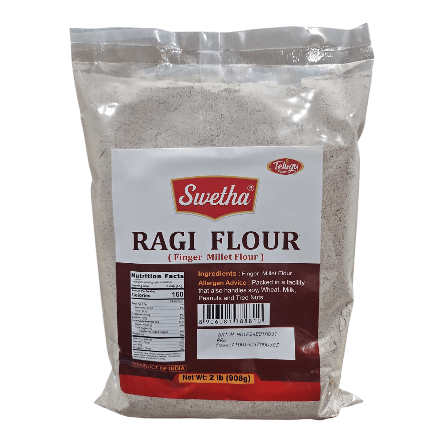 Telugu Foods Ragi Flour 2 Lb