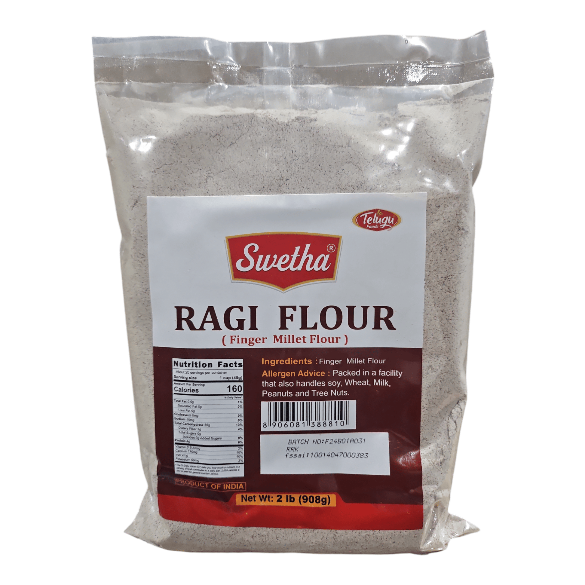 Telugu Foods Ragi Flour 2 Lb