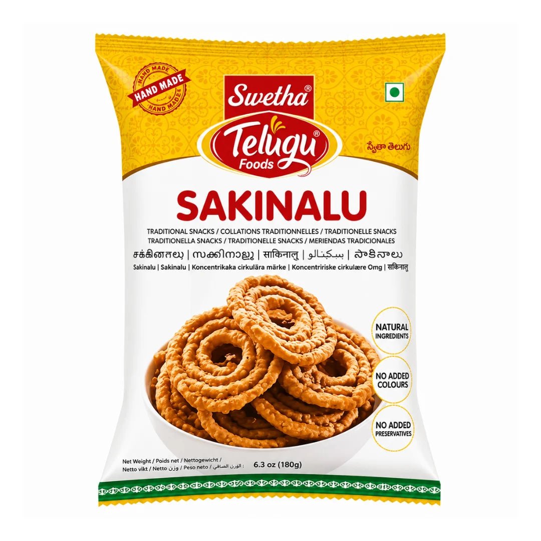 Telugu Foods Sakinalu Regular 130 GM