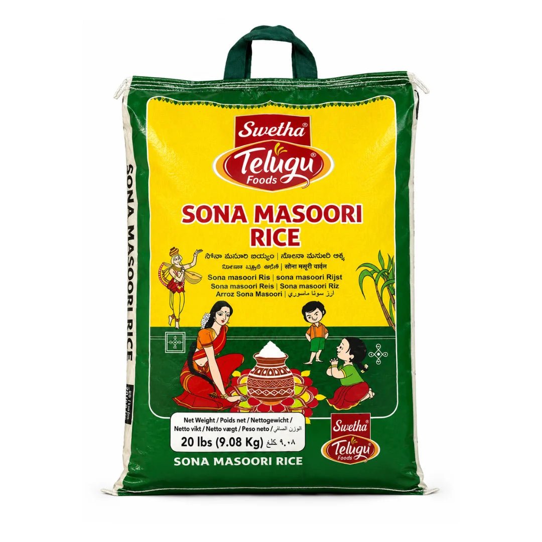 Telugu Foods Sona Masuri Rice 20 LB