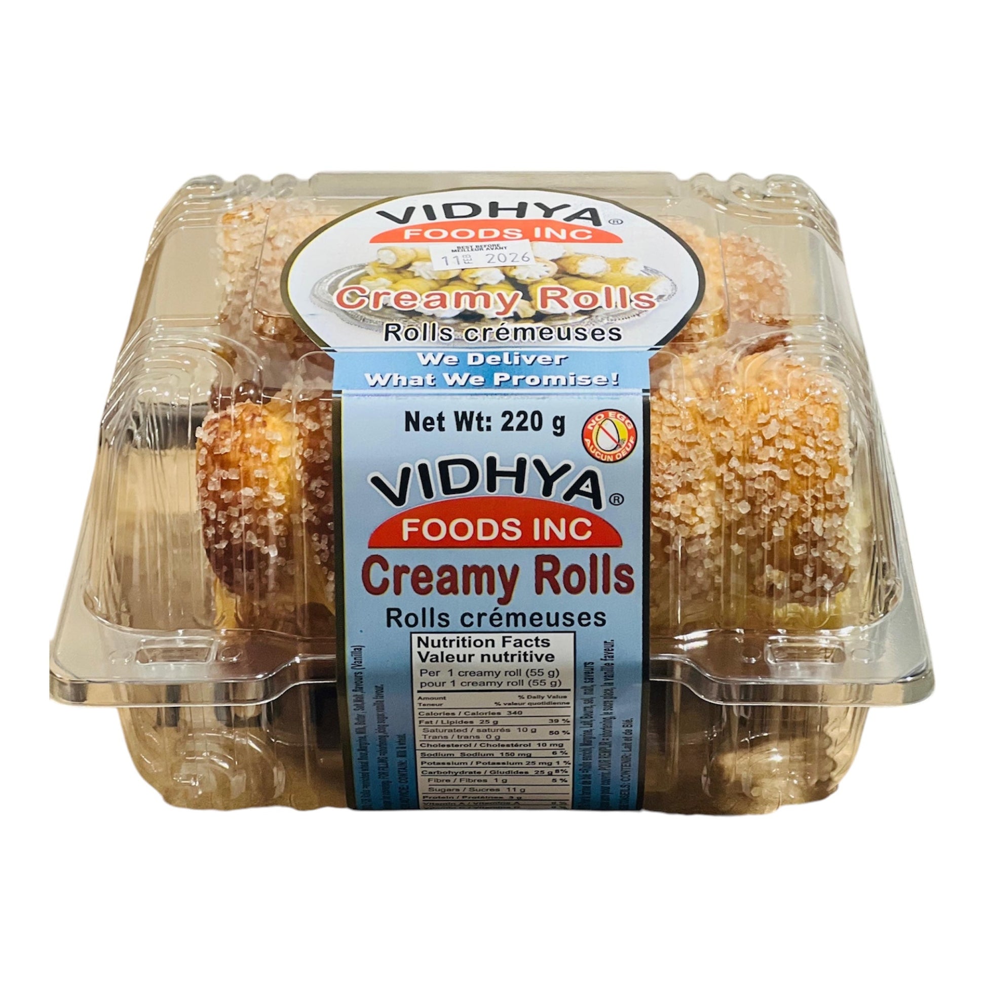Vidhya Creamy Rolls 220 Gm