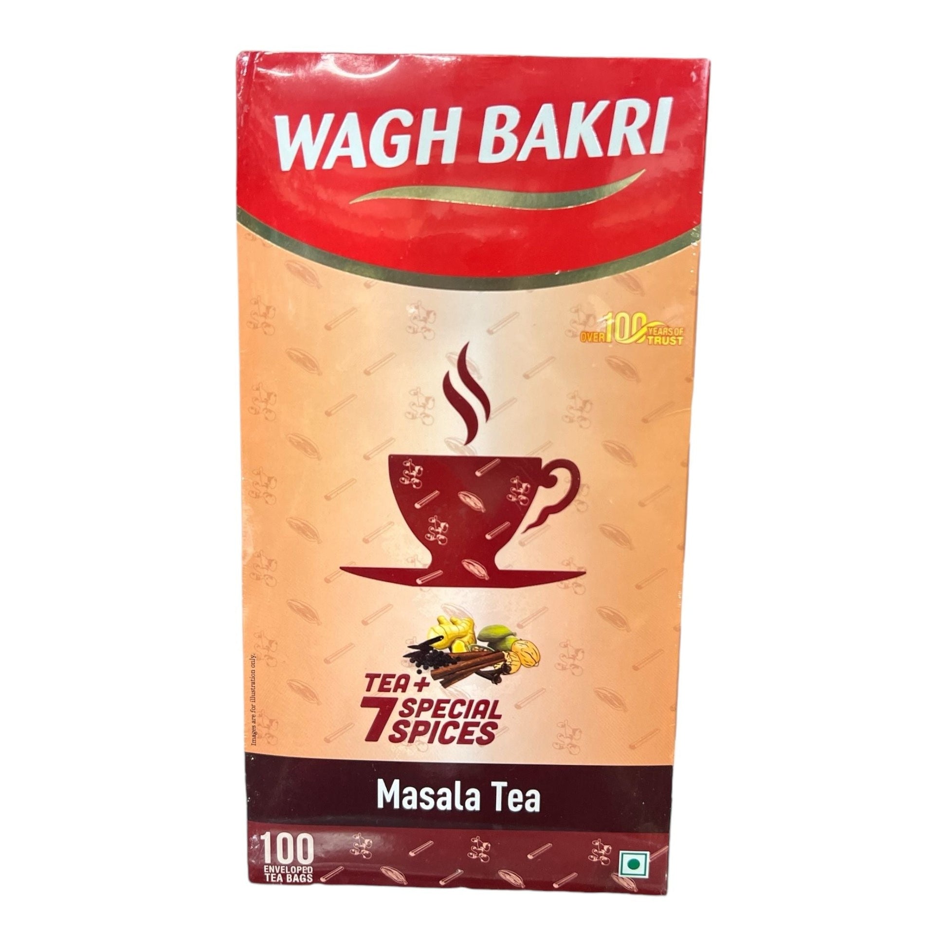 Wagh Bakri Masala Tea Bags (Pack of 100)