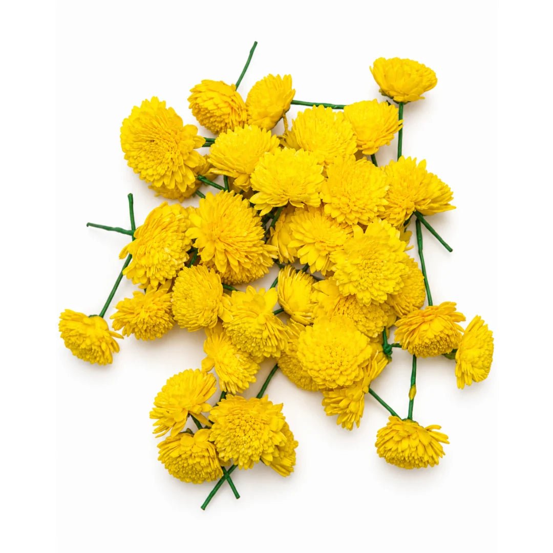 Yellow Chrysanthemum Flowers (Chamanthi) 100 Gm