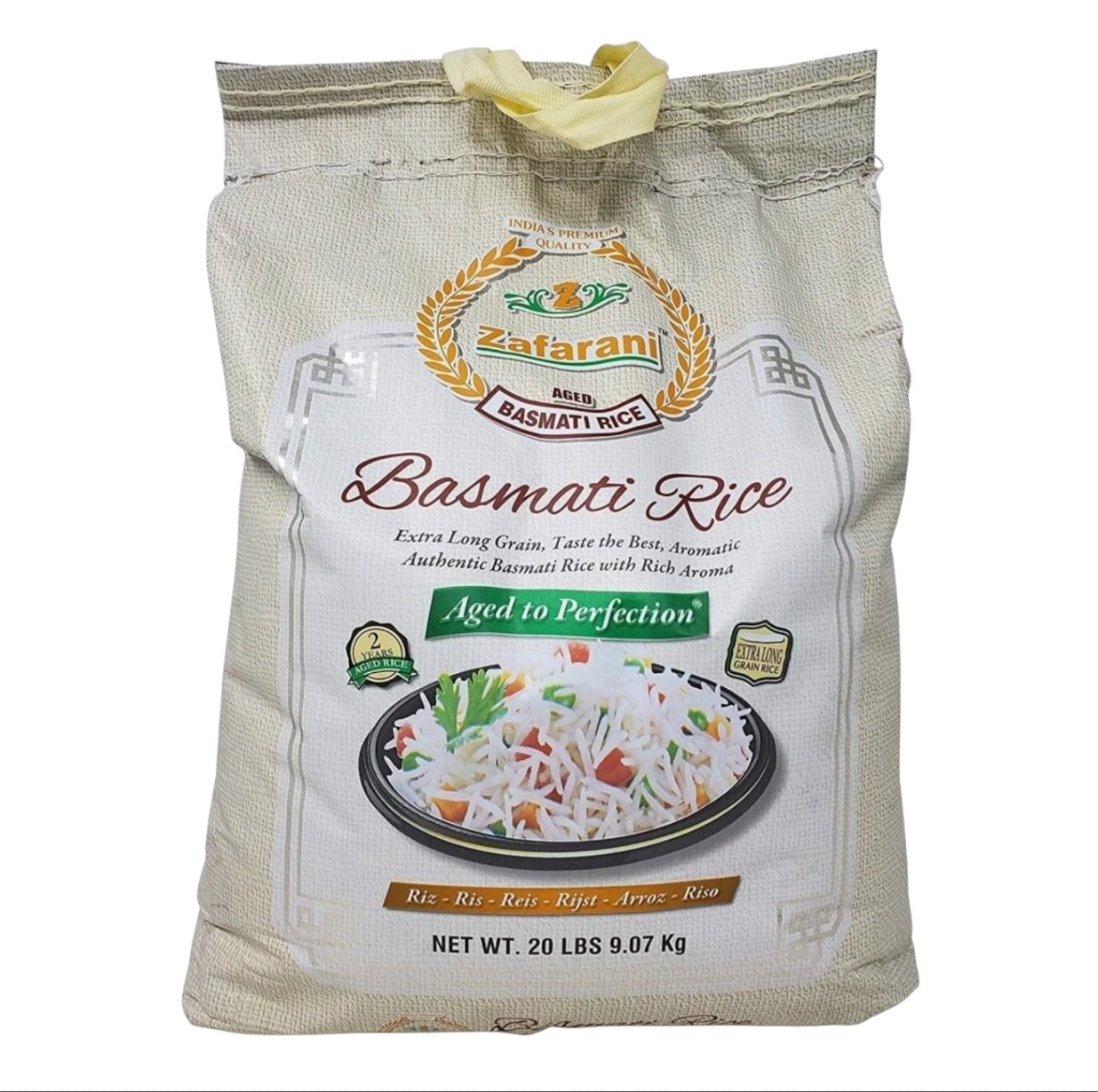 Zafarani Basmati Rice 20 LB