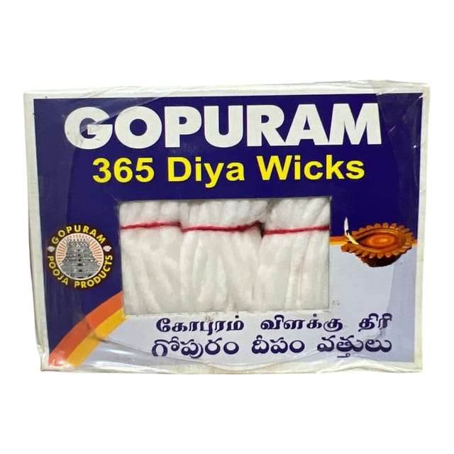 Gopuram 365 Diya Wicks (30 CT)