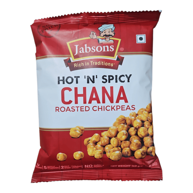 Jabsons Roasted Chana Hot N'spicy 140 GM