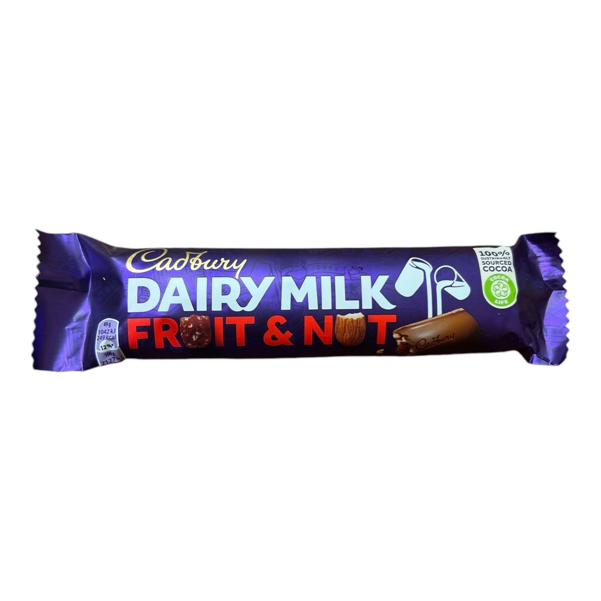 Cadbury Fruit&Nut  Chocolate  49 GM (UK)