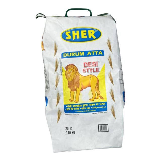 Sher Desi Style Atta 1 X  20LB(9.08 KG)