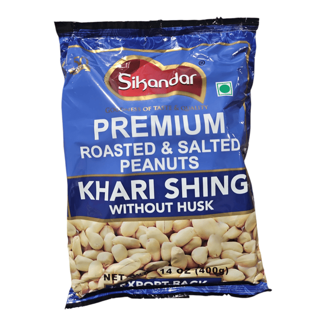 Sikandar Premium Shing Without Husk (Roasted And Salted Peanuts) 400GM