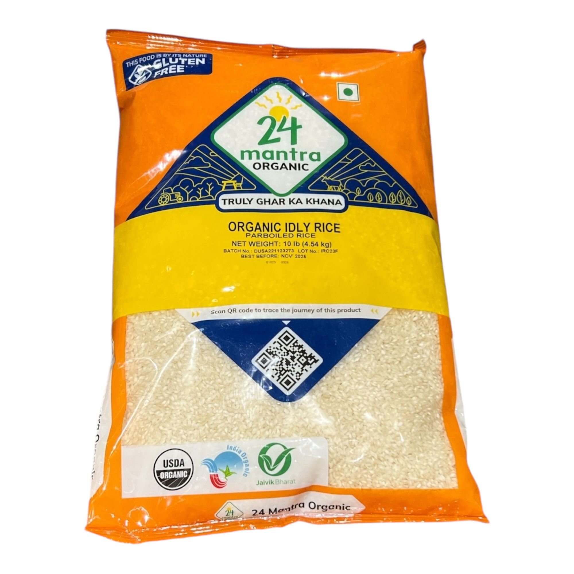 24M Organic IDLY (Idli) Rice 10 LB