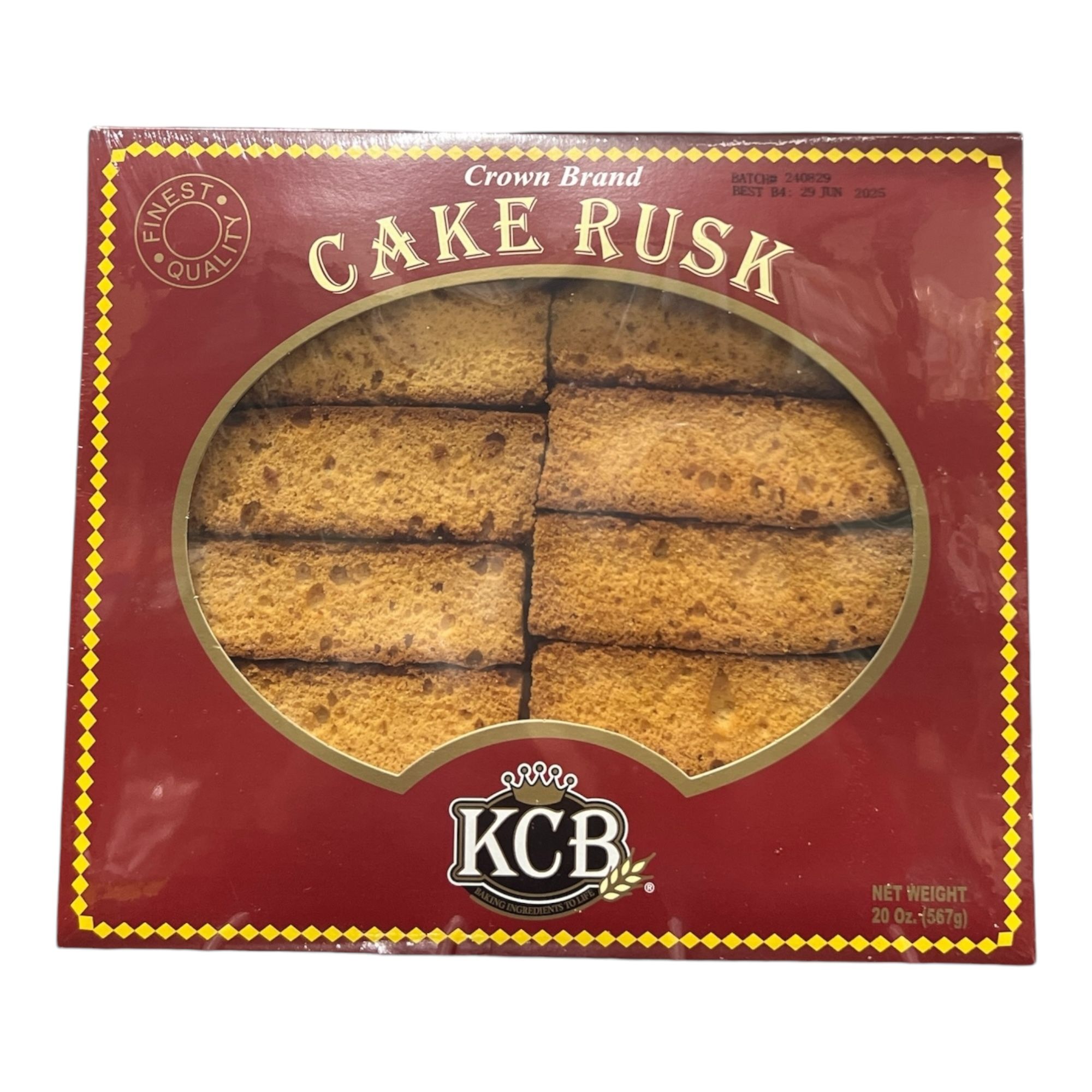 Kcb Crown Cake Rusk 20 OZ