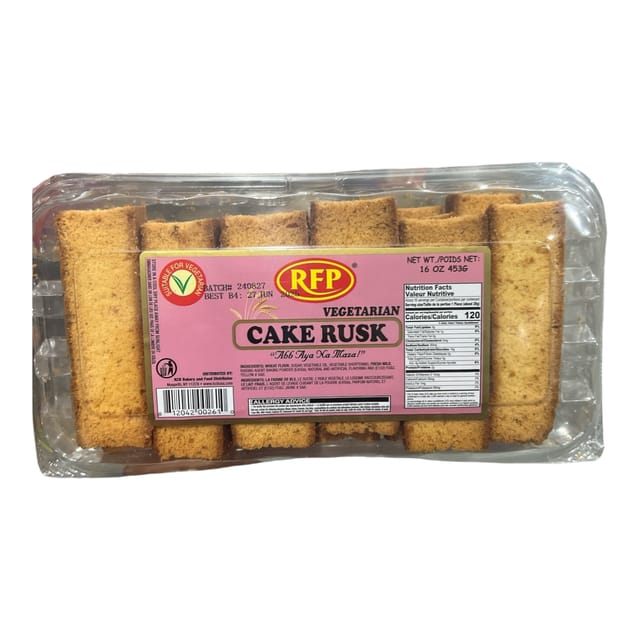 Rfp Vegetarian Cake Rusk 16 OZ