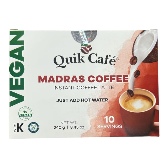 Quick Cafe Tea Vegan Madras Coffee