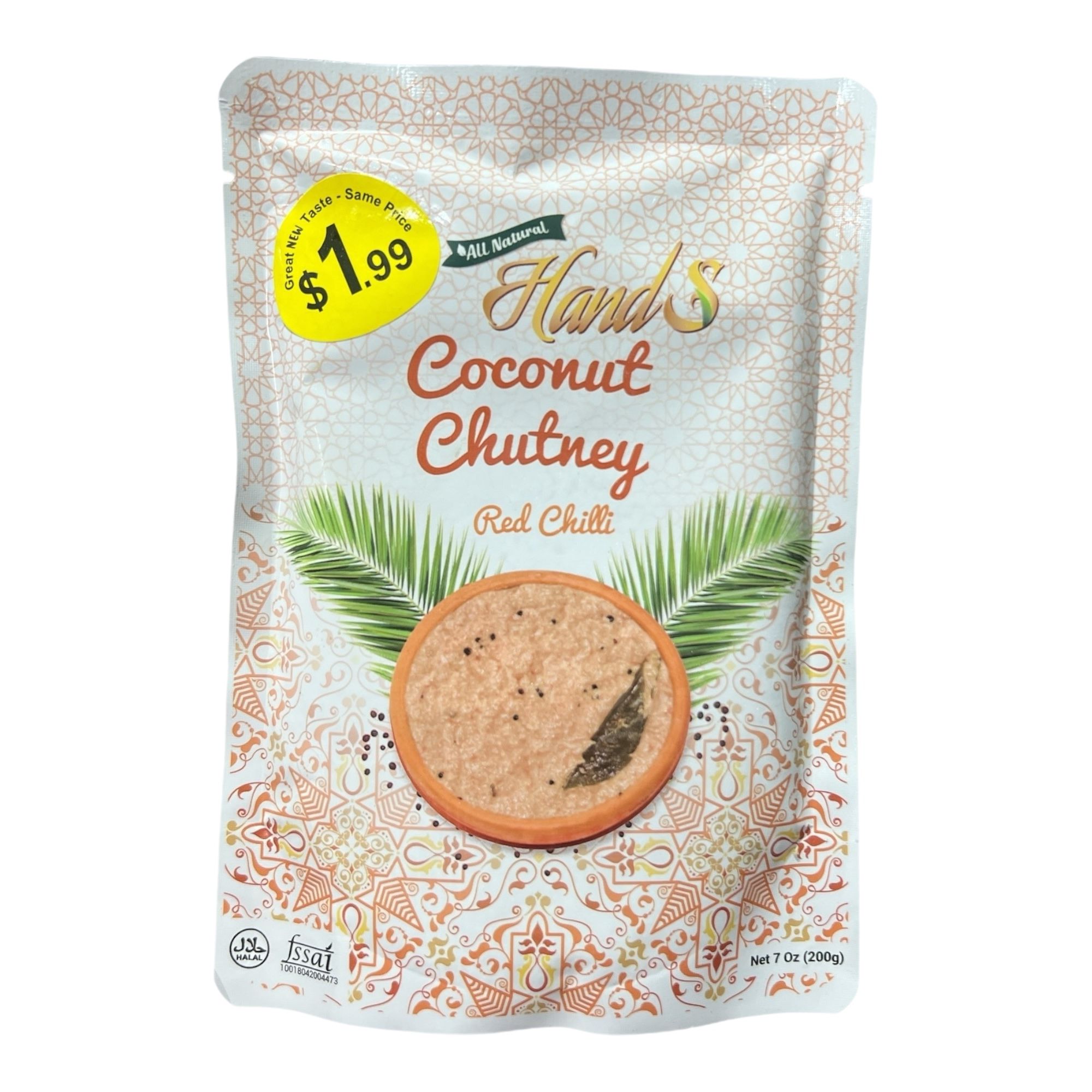 Hands Red Chilli Coconut Chutney 200 GM