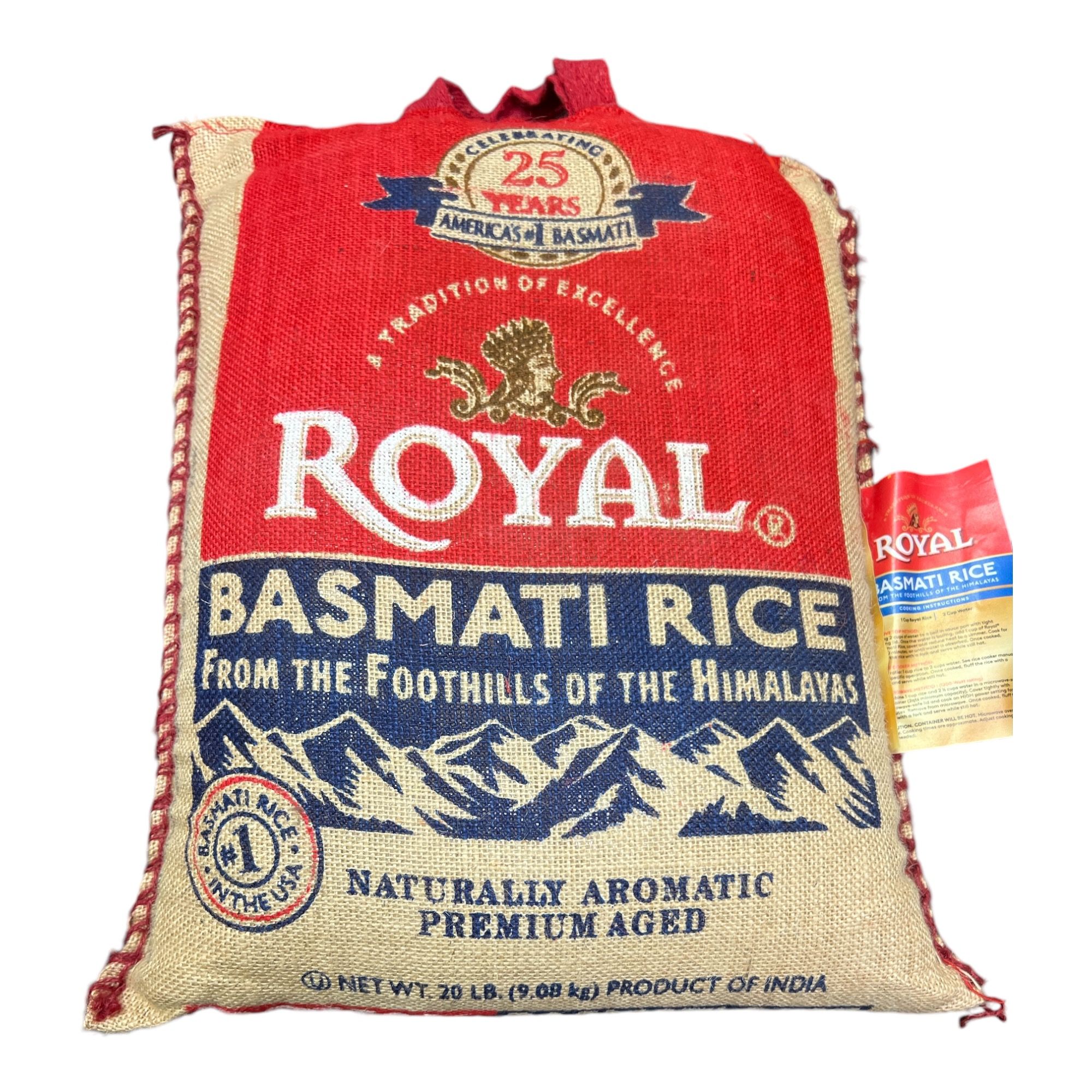 Royal Basmati Rice 20 LB