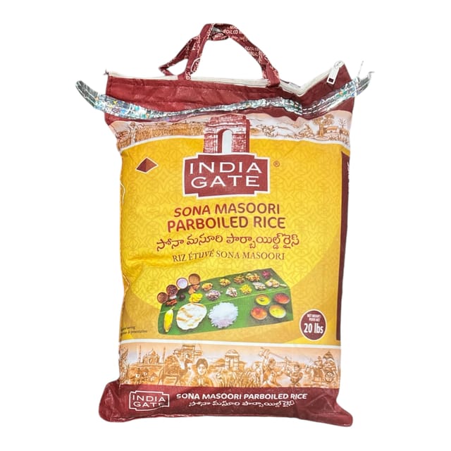 India Gate Parboiled Sona Masoori Rice 20 LB