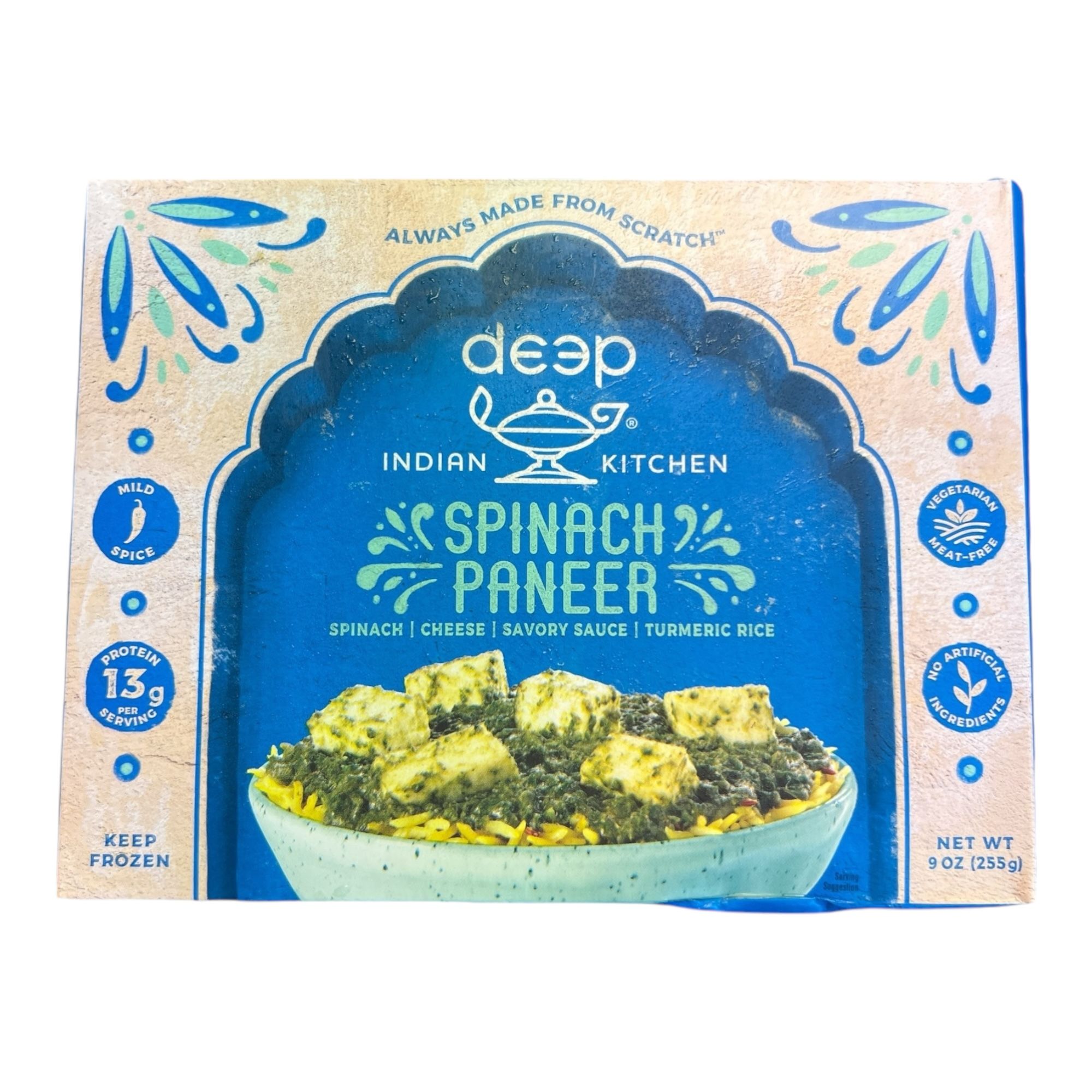 Deep Spinach Paneer With Rice 9 OZ