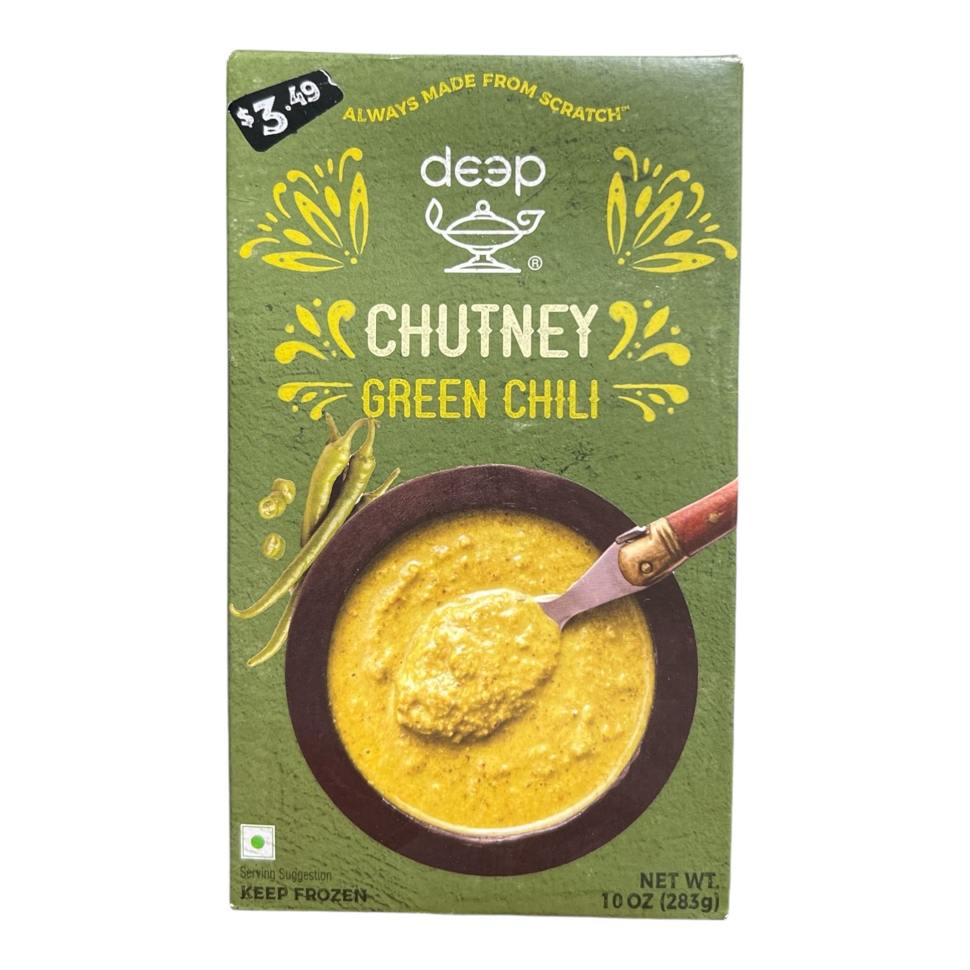 Deep Frozen Green Chili Chutney 10 OZ