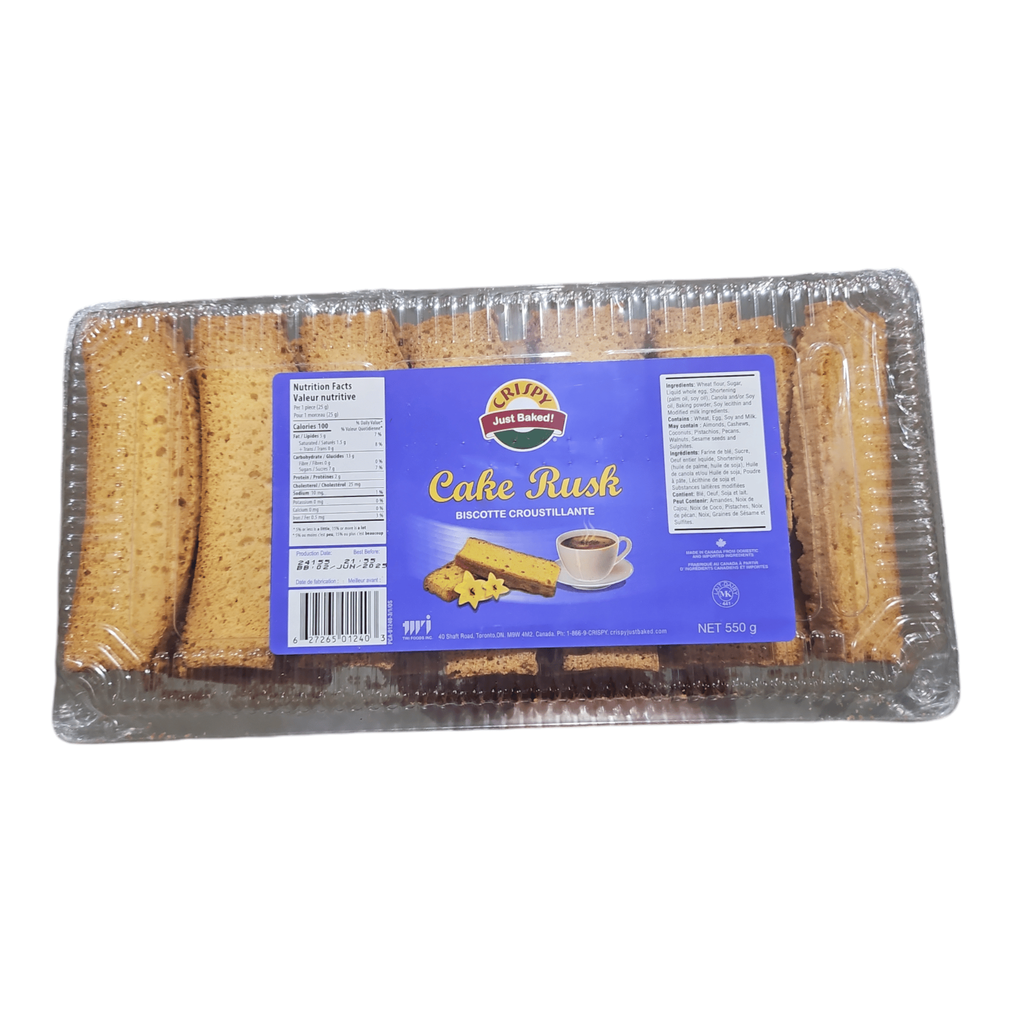 Crispy Cake Rusk 550 GM