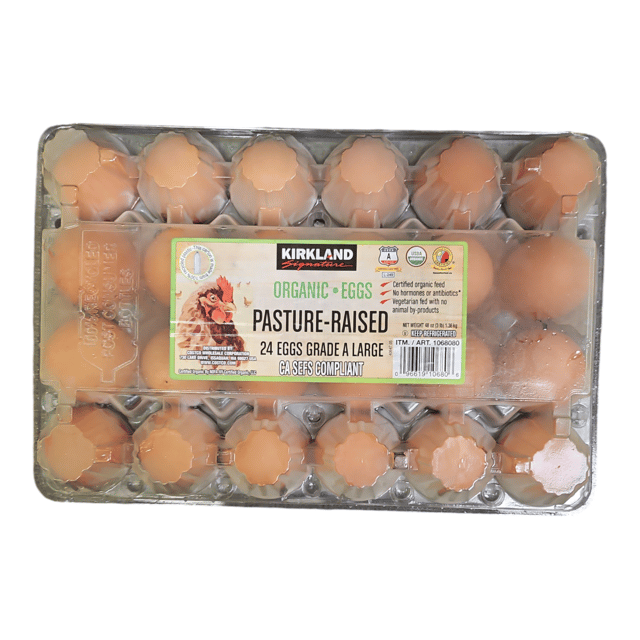 Organic Eggs (Pasture Raised) 24 CT Kirkland